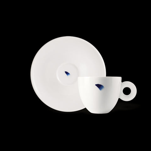 Set of 2 Cappuccino Cups - the Lee Ufan Illy Art Collection