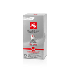 Case of illy Compatible Capsules CLASSICO LUNGO roast