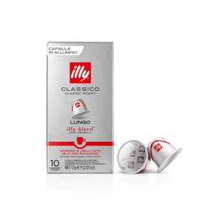 Case of illy Compatible Capsules CLASSICO LUNGO roast