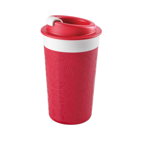 illy Travel Mug Zagnoli 350ml (red)