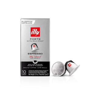Case of illy Compatible Capsules FORTE ESPRESSO roast